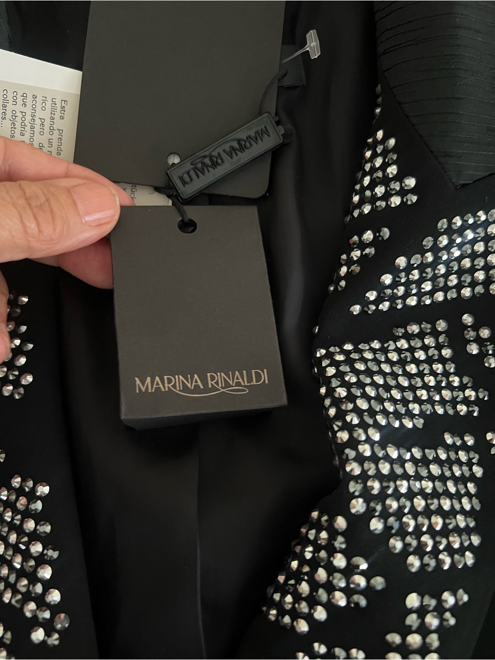 ✅🆕 Embellished Black Women's Blazer Jacket.plus size :18 - Picture 9 of 12